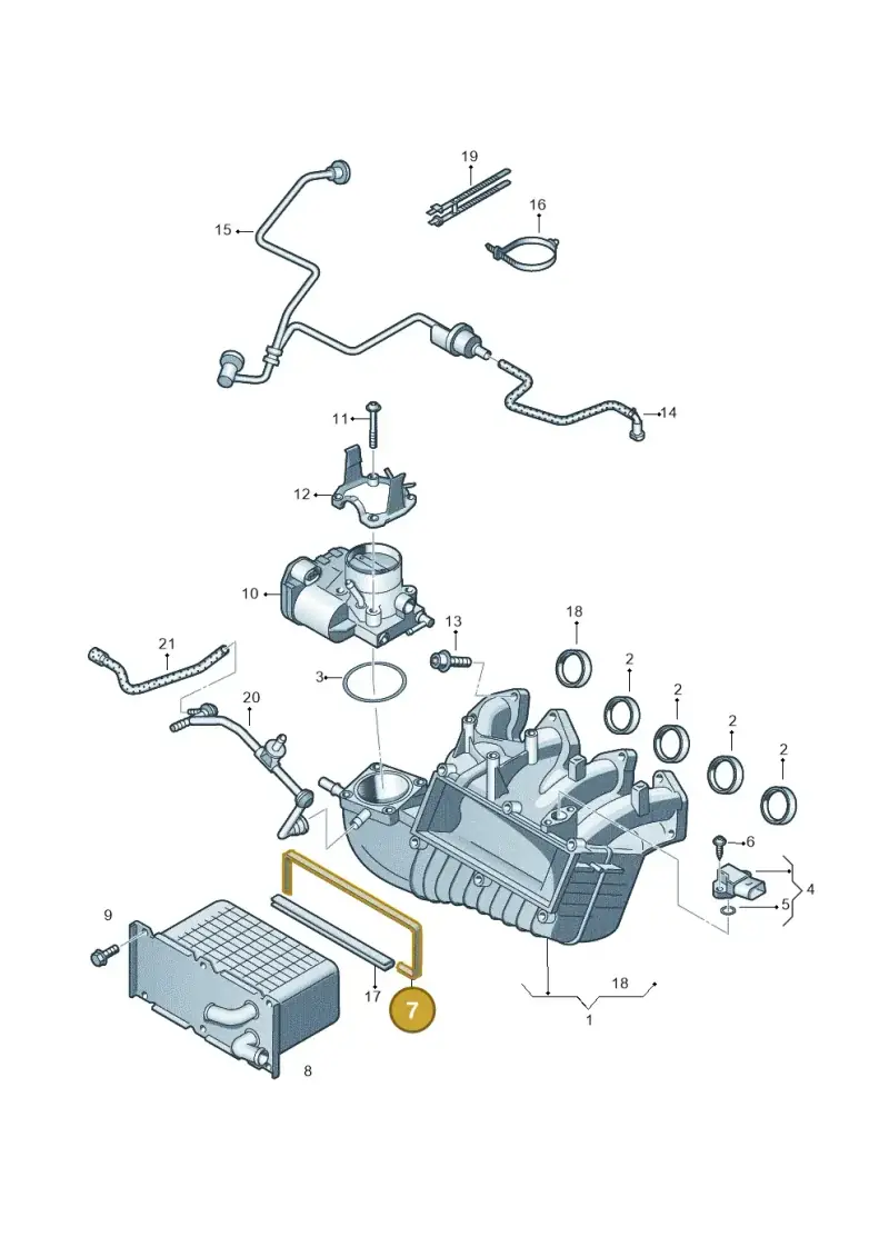 03C129717H — Volkswagen Polo (2012-2014) diagram 672133300, position 7