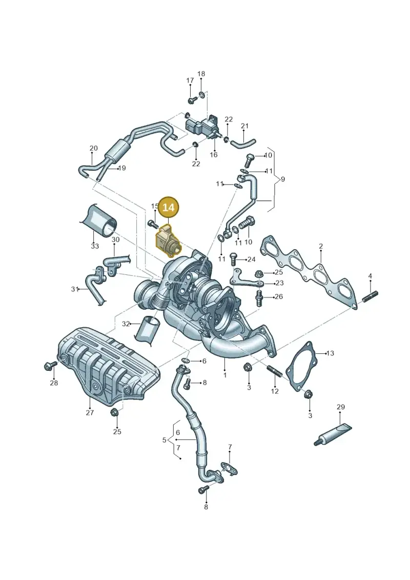 03C145710E — Volkswagen Beetle (2016-2019) diagram 789145510, position 14