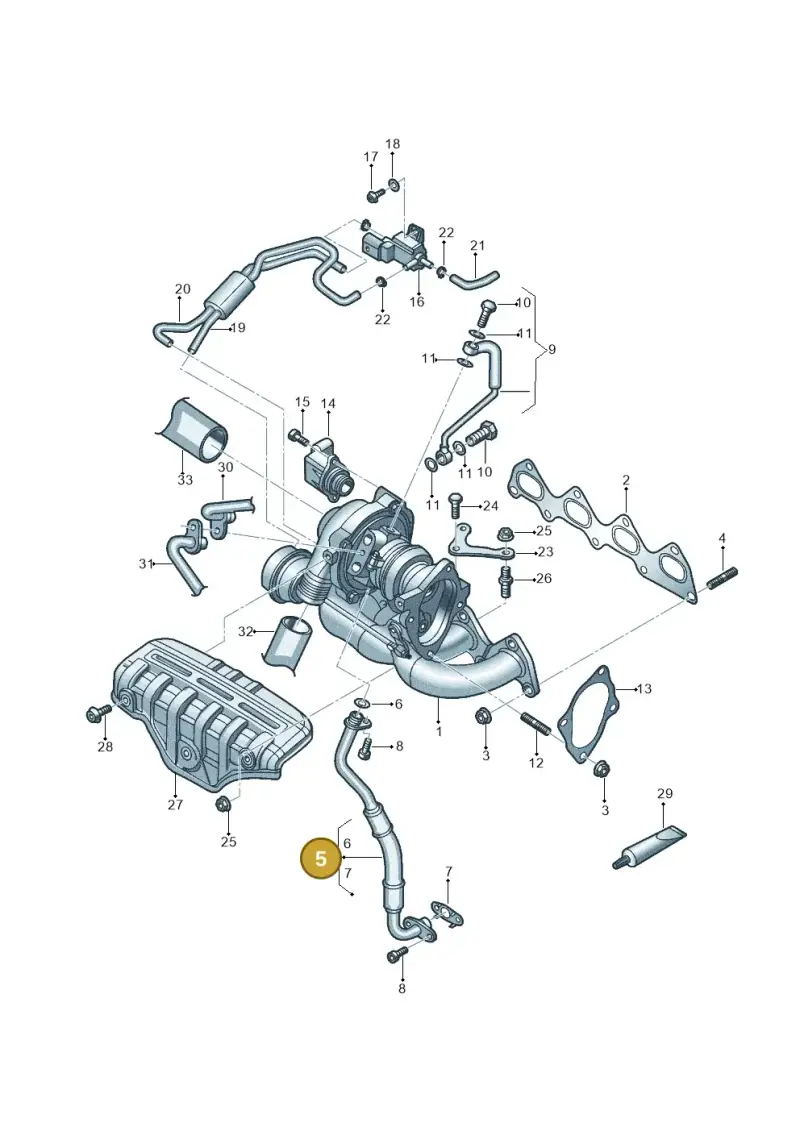 03C145735C — Volkswagen Beetle (2016-2019) diagram 789145510, position 5