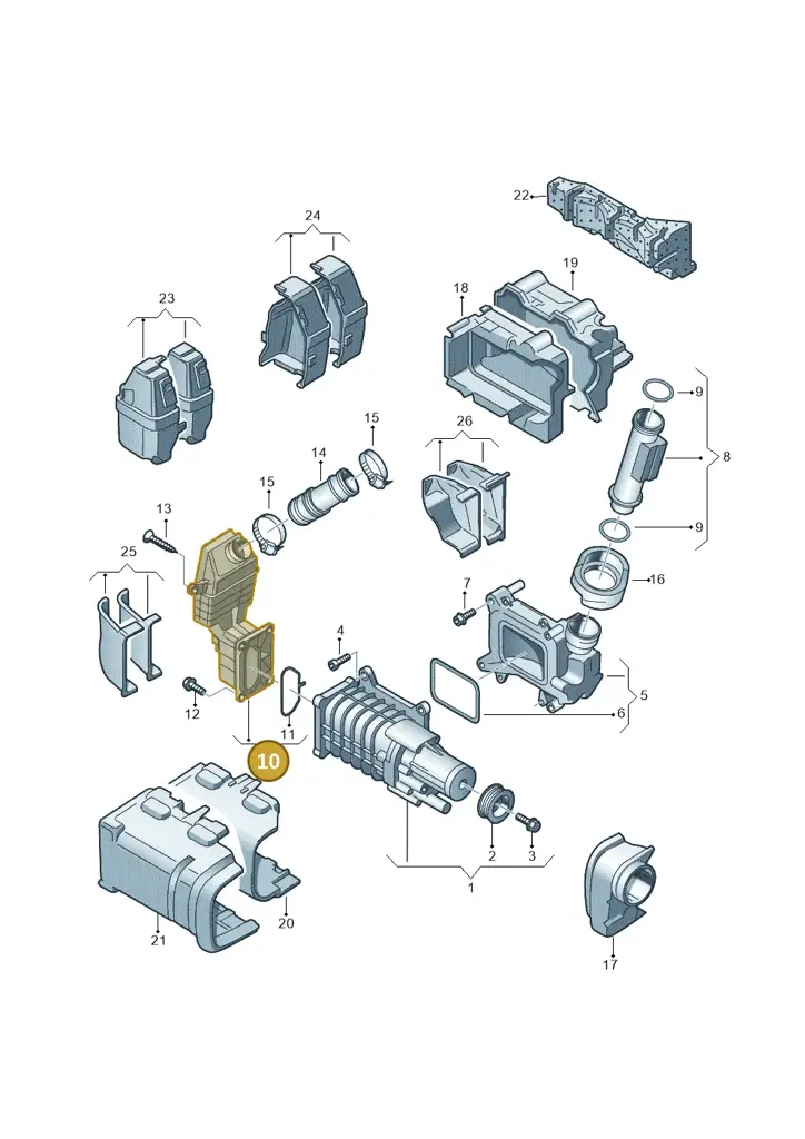 03C145755J — Volkswagen Beetle (2016-2019) diagram 634145520, position 10