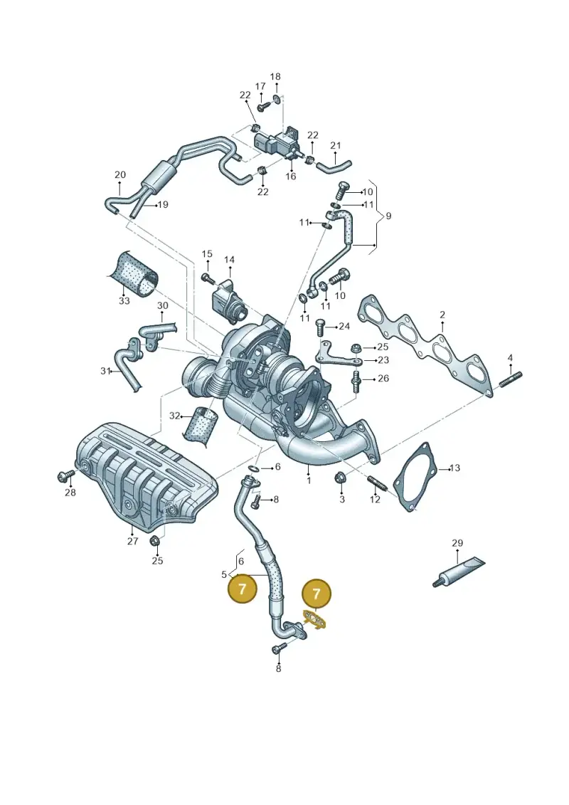 03C145757A — Volkswagen Jetta 1.6 (2014-2018) diagram 786145450, position 7