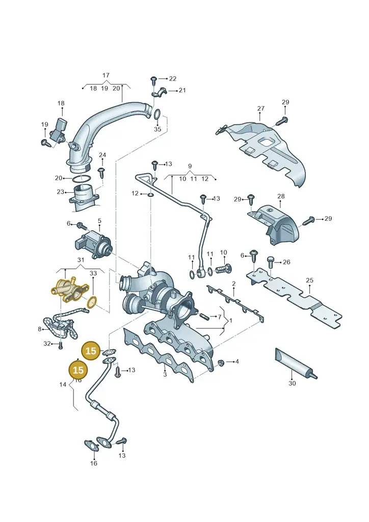 03C145757D — Volkswagen Jetta 1.6 (2014-2018) diagram 625145530, position 15