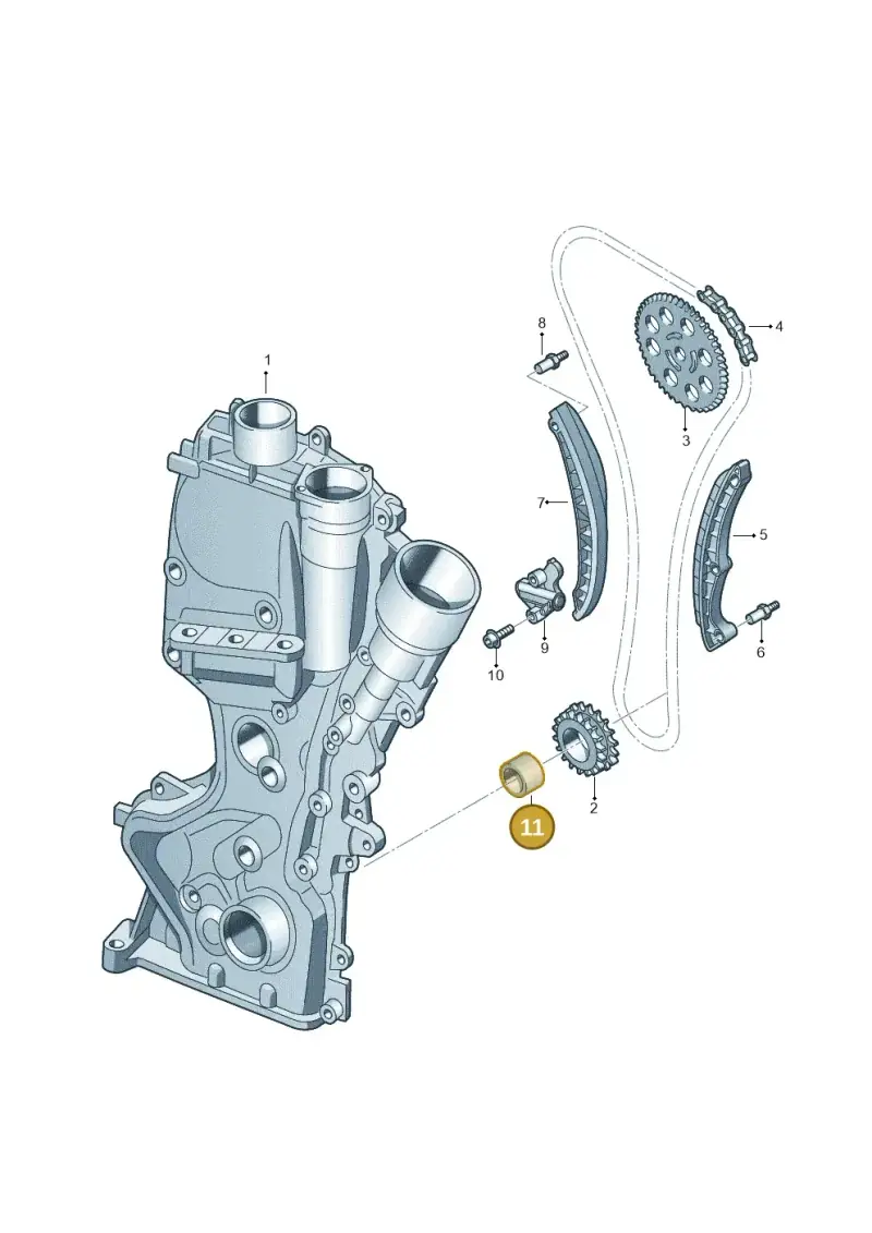 03C198159A — Volkswagen Polo Vivo (2014-2017) diagram 253109550, position 11
