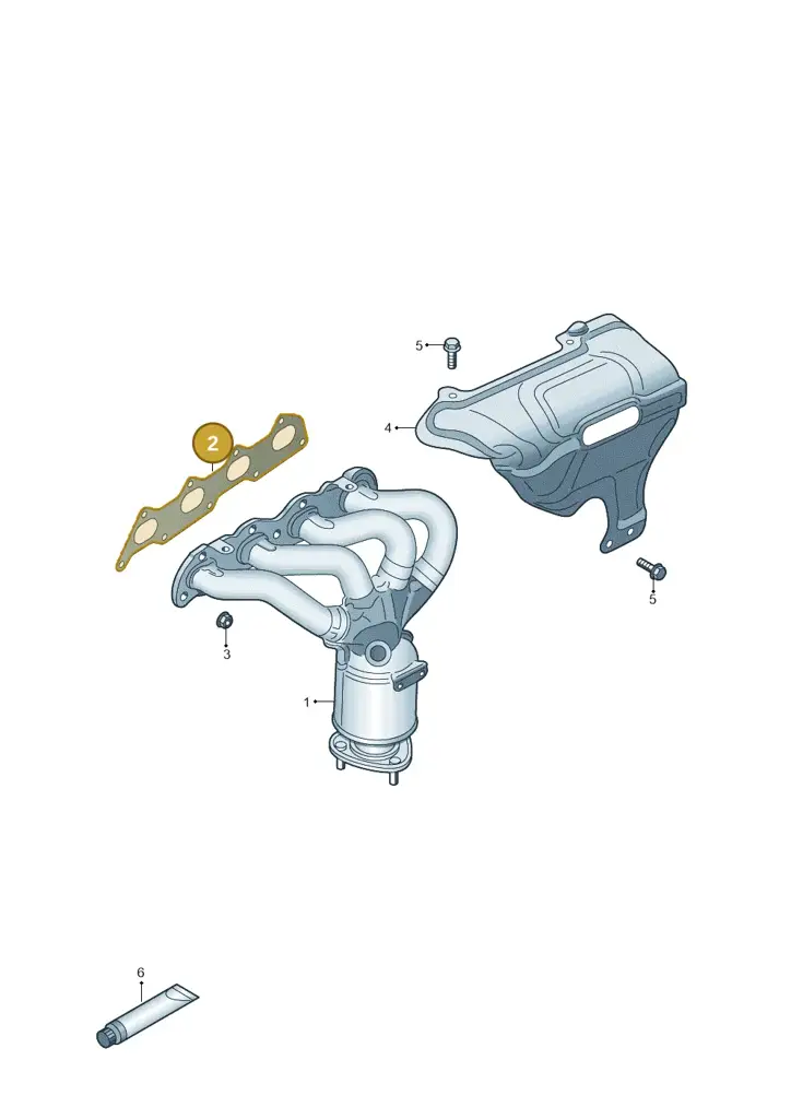 03C253039H — Volkswagen Jetta 1.6 (2014-2018) diagram 873253200, position 2
