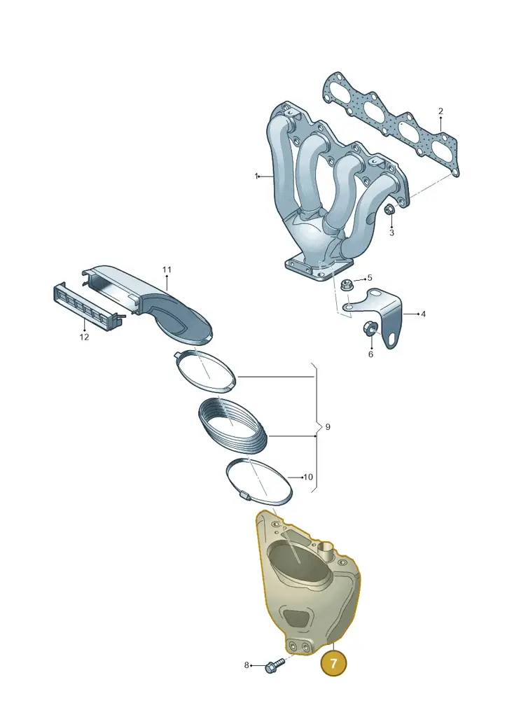 03C253041AE — Volkswagen Touran 1.9 (2008-2010) diagram 409253150, position 7