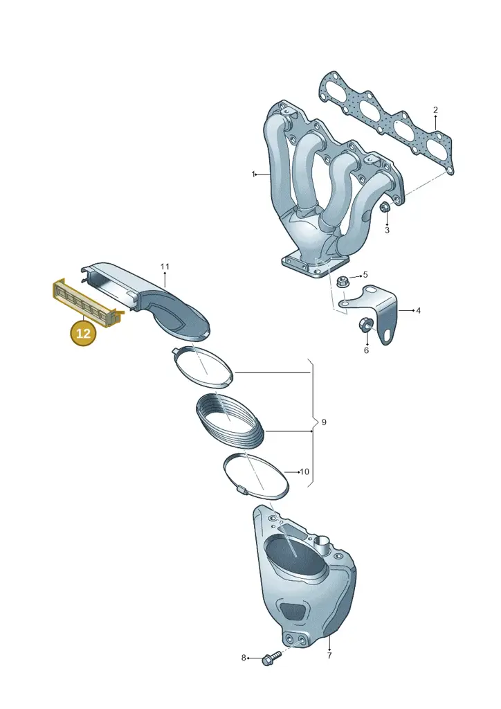 03C253808 — Volkswagen Passat estate (2008-2011) diagram 409253150, position 12