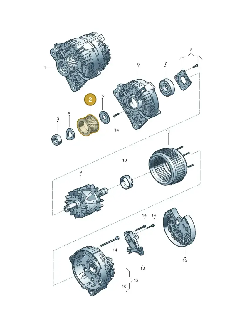 03C903119D — Volkswagen Up! 1.0 TSI (2013-2017) diagram 393903050, position 2