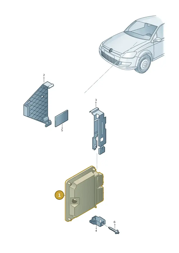 03C906014EK — Volkswagen Polo 1.6 (2013-2022) diagram 766906220, position 1