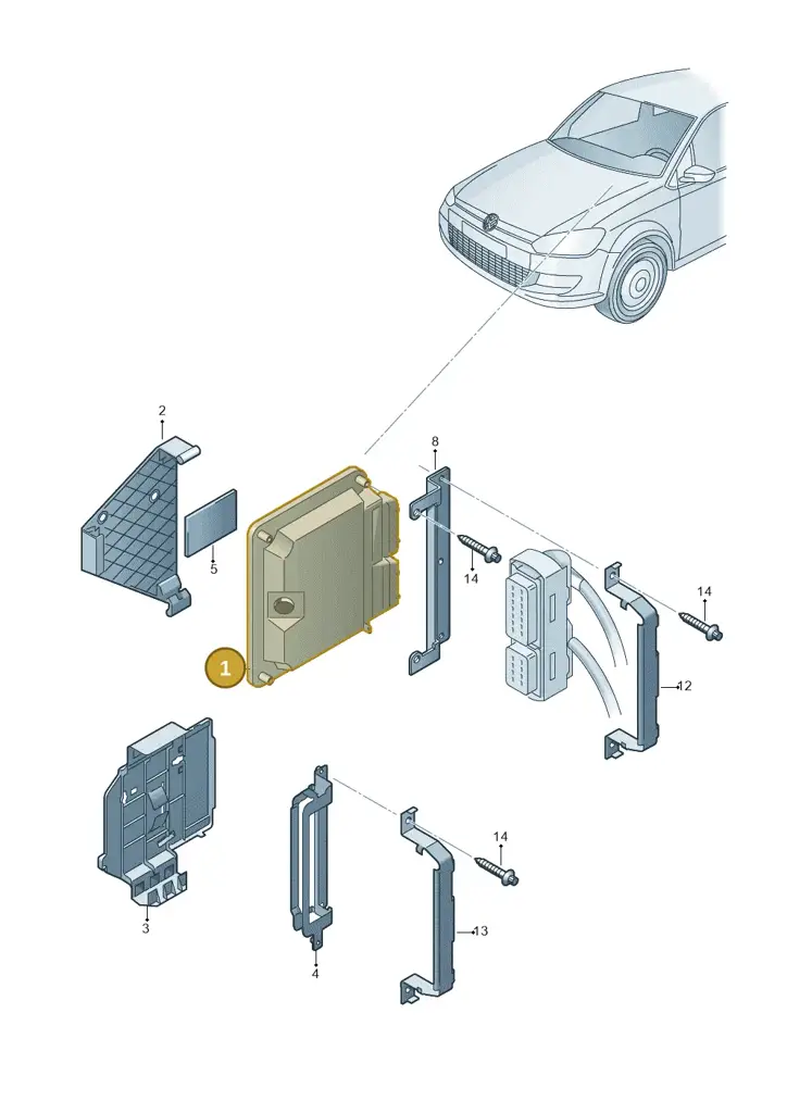 03C906014HB — Volkswagen Polo (2014-2022) diagram 794906220, position 1