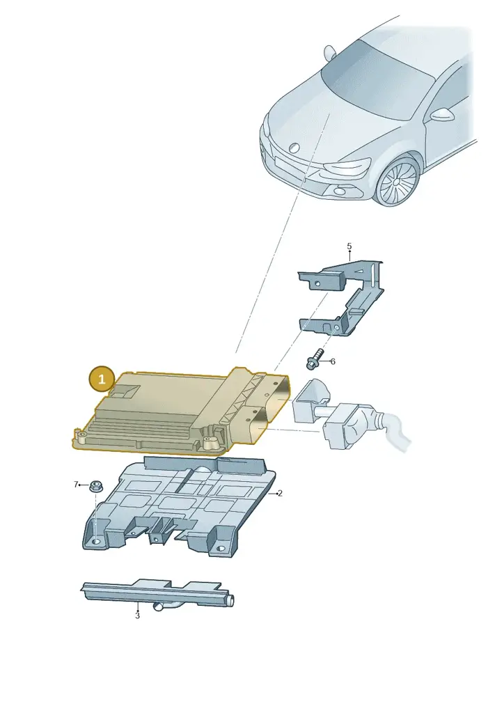 03C906026AA — Volkswagen Scirocco 2.0 (2014-2017) diagram 786906200, position 1