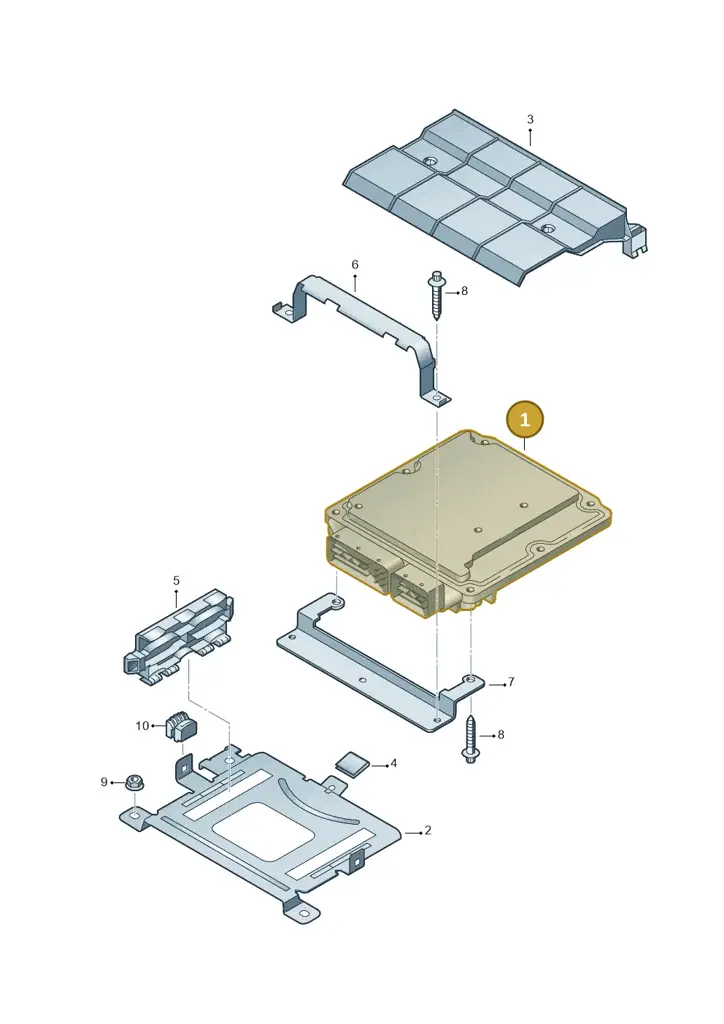 03C906026AS5N0 — Volkswagen Tiguan 4Motion (2011-2018) diagram 719906200, position 1