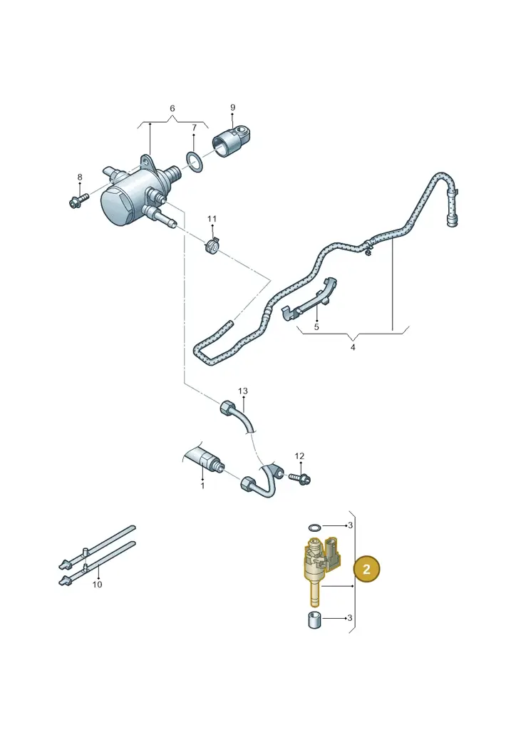 03C906036K — Volkswagen Passat CC (2011-2016) diagram 689133500, position 2