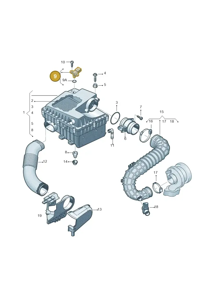03C906051F — Volkswagen Amarok twin cab (2022-) diagram 894129000, position 9