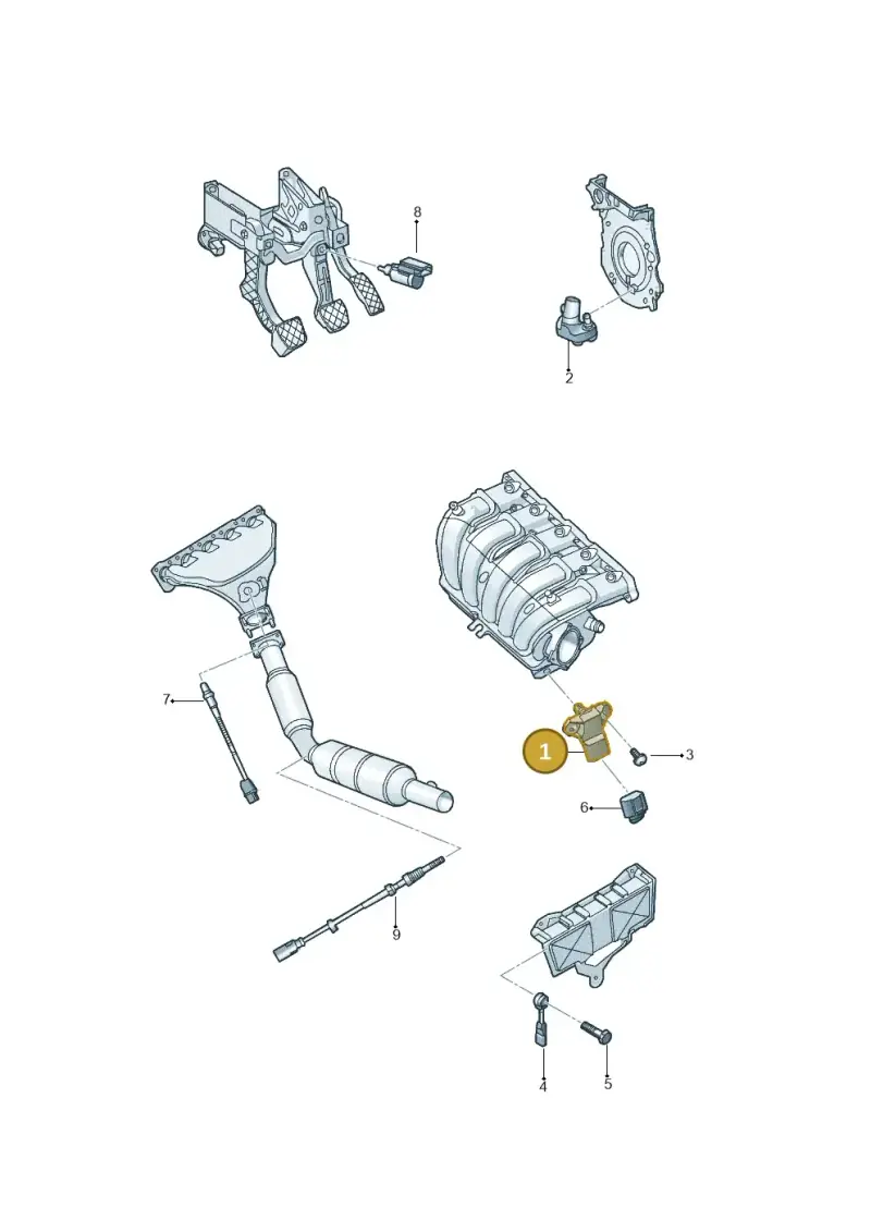 03C957147 — Volkswagen JETTA                  06> (2005-) diagram 684906300, position 1