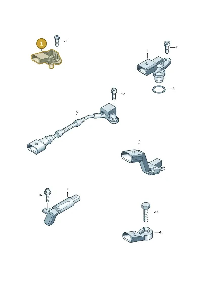 03D906051A — Volkswagen Polo (2009-2012) diagram 672906000, position 1