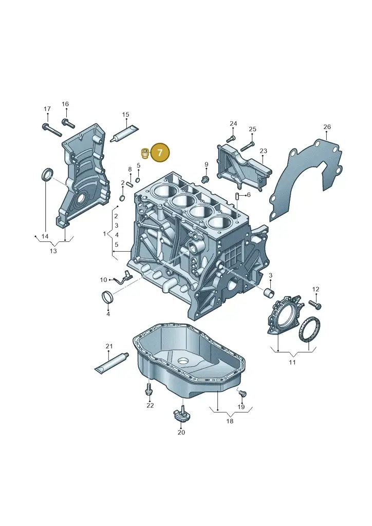 03F103156A — Volkswagen Beetle (2016-2019) diagram 649103010, position 7