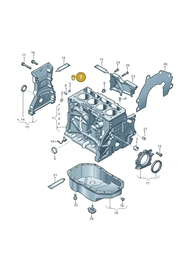 03F103156 — Volkswagen Caddy Maxi Kombi (2010-2015) diagram 672103060, position 7