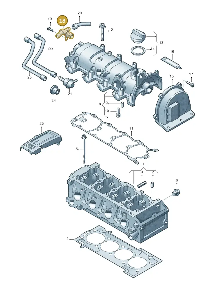 03F103175A — Volkswagen Beetle (2016-2019) diagram 729103410, position 18