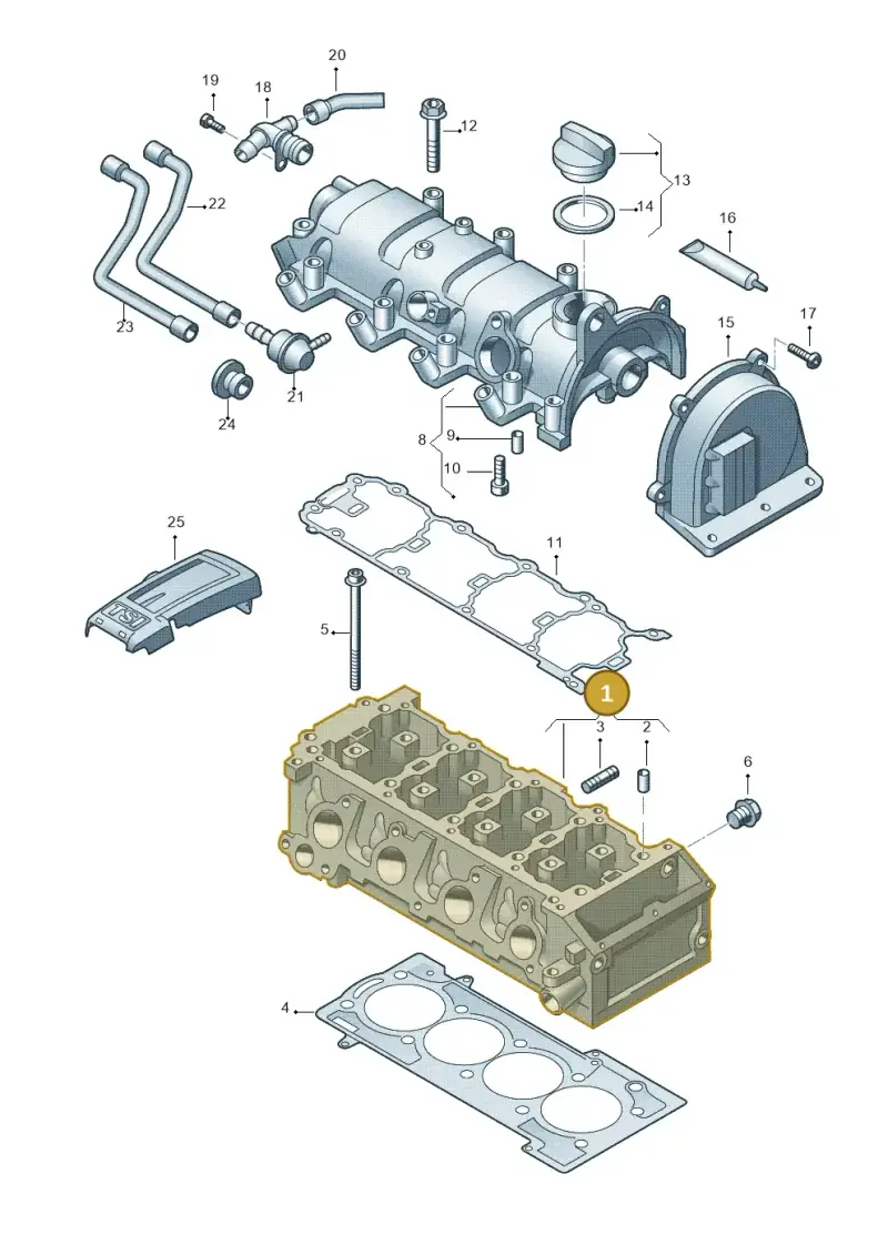 03F103264X — Volkswagen Beetle (2016-2019) diagram 729103410, position 1