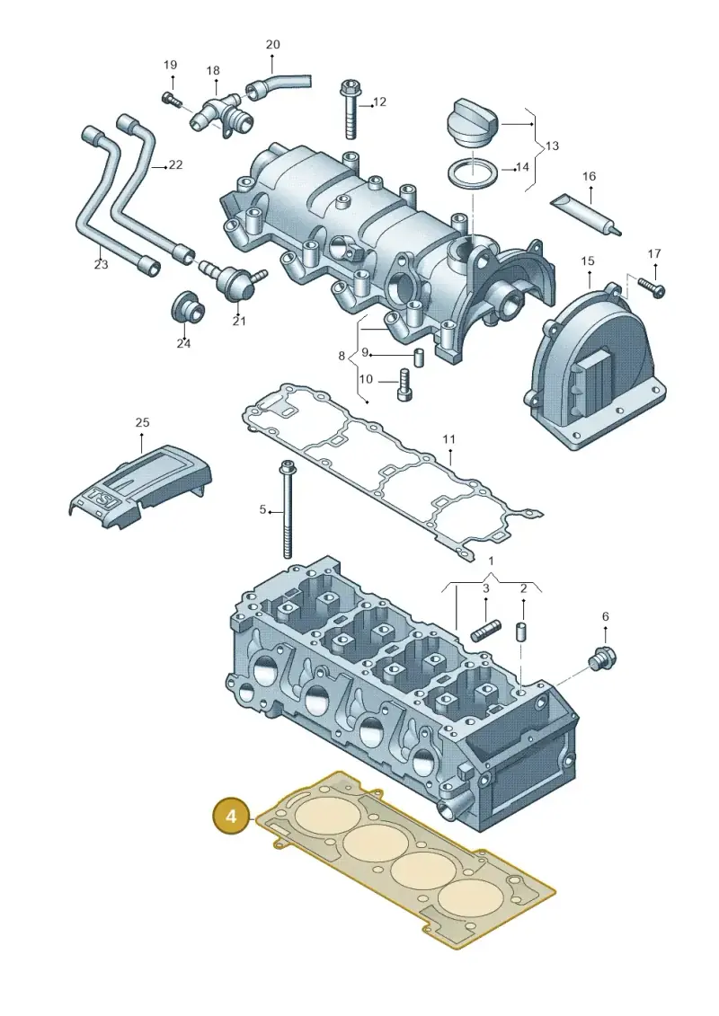 03F103383E — Volkswagen Beetle (2016-2019) diagram 729103410, position 4