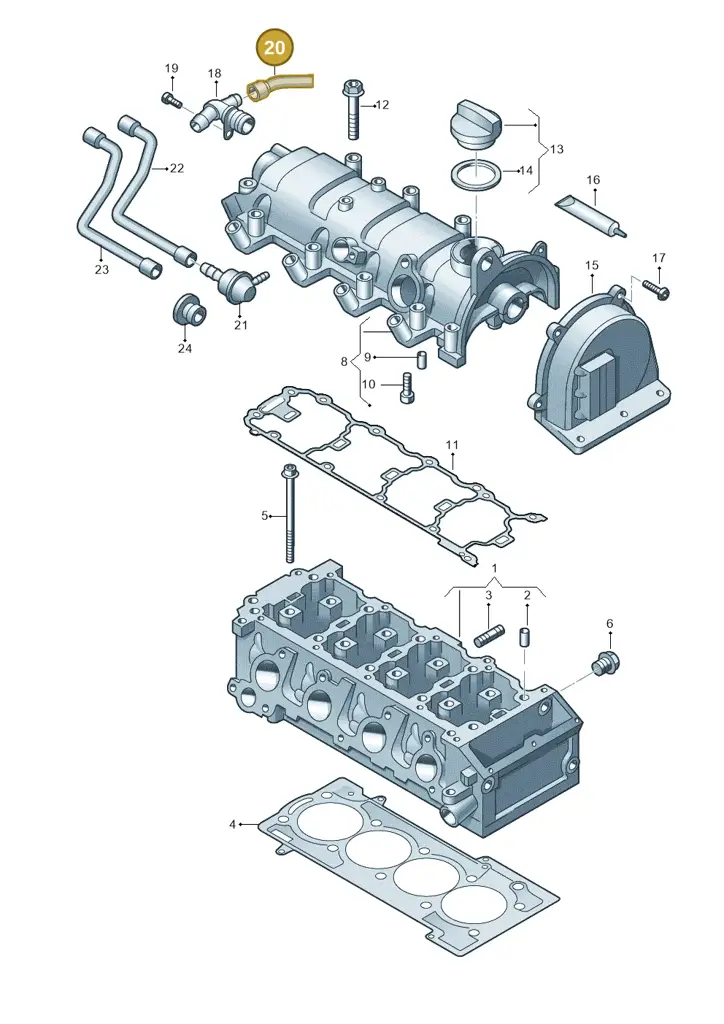 03F103493 — SEAT Altea XL (2013-) diagram 718103410, position 20