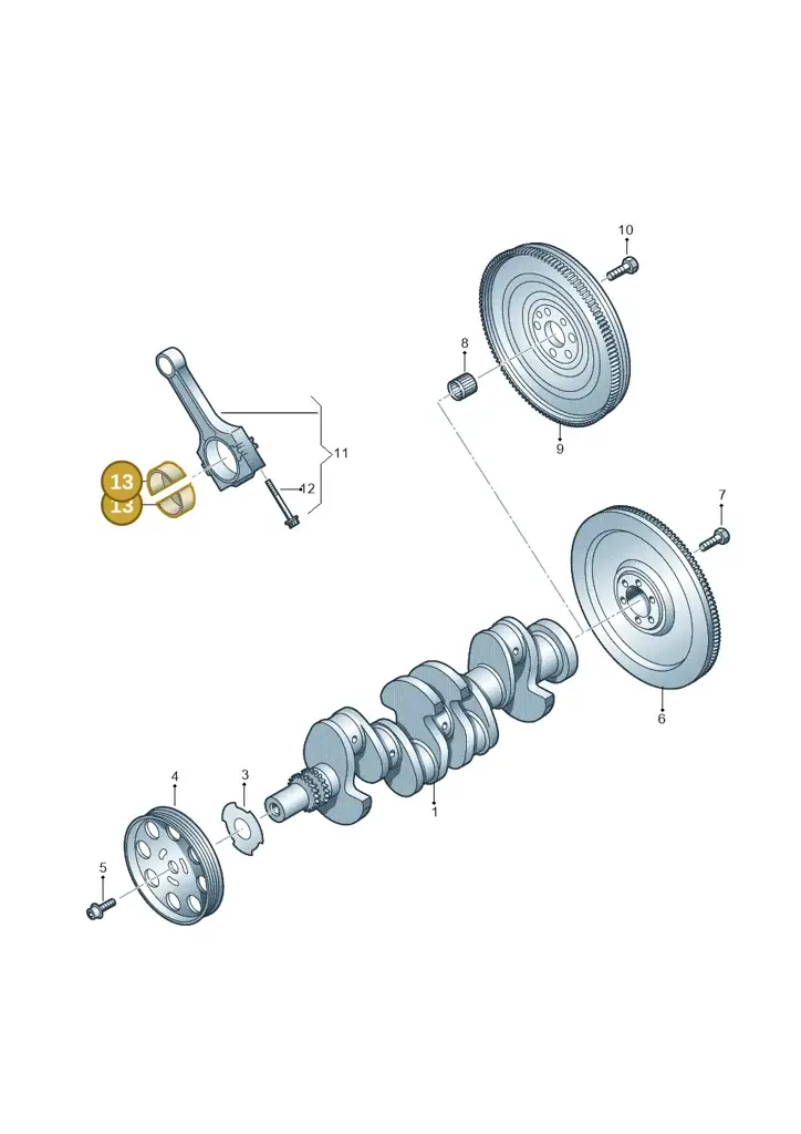 03F105701BGLB — Volkswagen Beetle (2016-2019) diagram 649105010, position 13