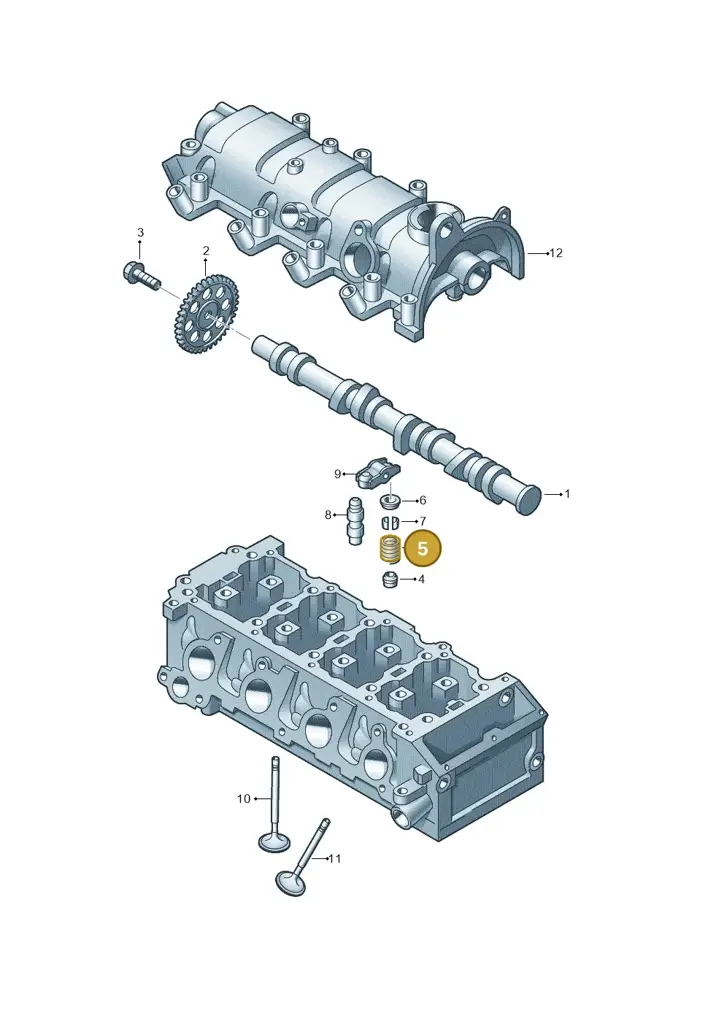 03F109623 — Volkswagen Beetle (2016-2019) diagram 649109010, position 5