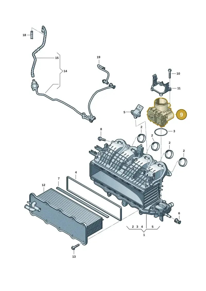 03F133062B — Volkswagen Tiguan 2.0 (2023-) diagram 57x133030, position 9