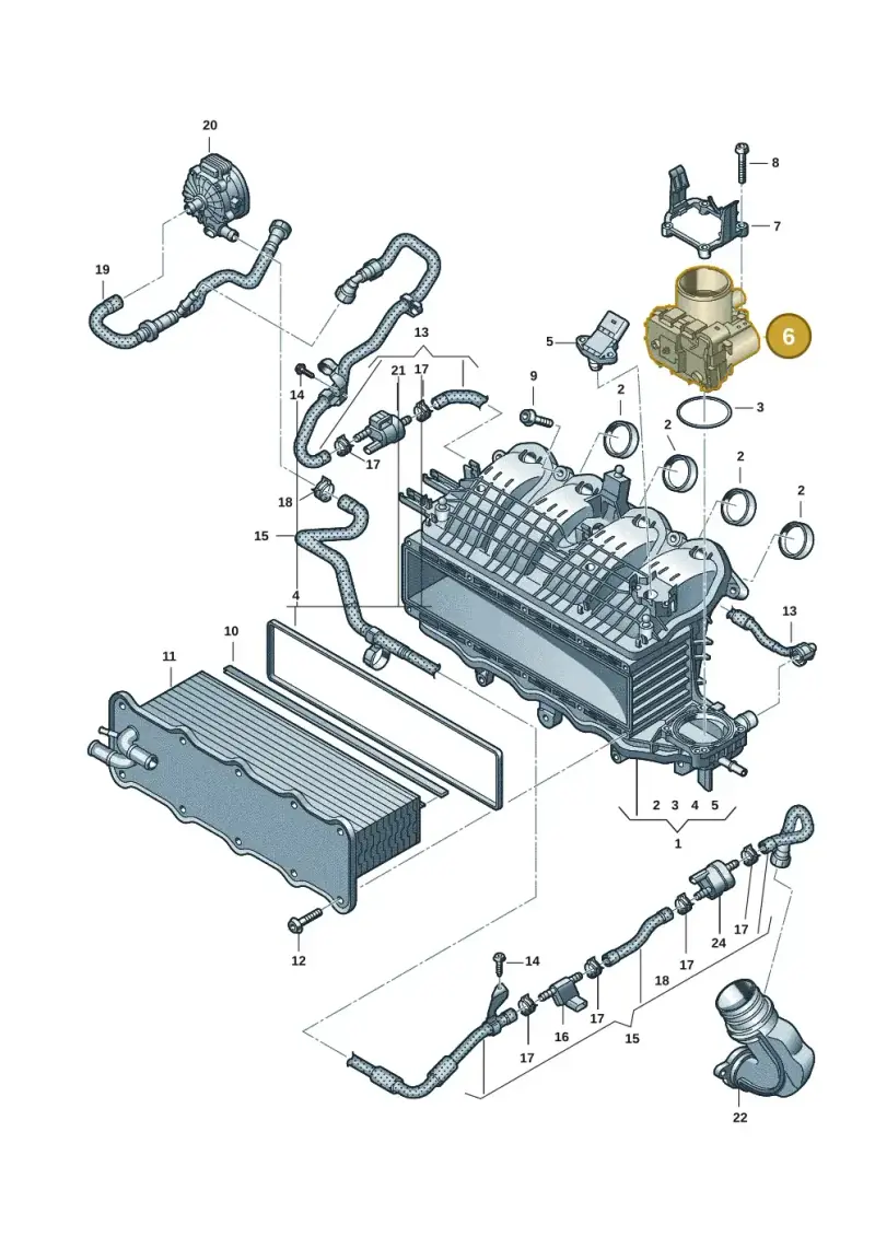 03F133062E — Volkswagen Multivan (2021-) diagram 7t0133040, position 6