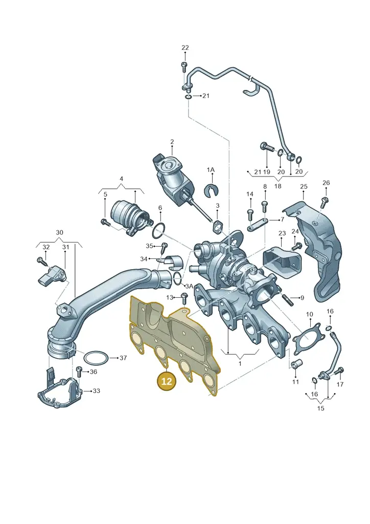 03F253041AA — Volkswagen Beetle (2016-2019) diagram 697145400, position 12