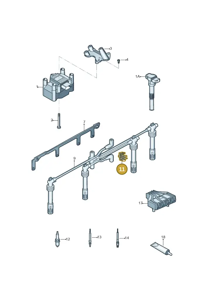 03F905471C — Volkswagen Beetle (2016-2019) diagram 789905000, position 11