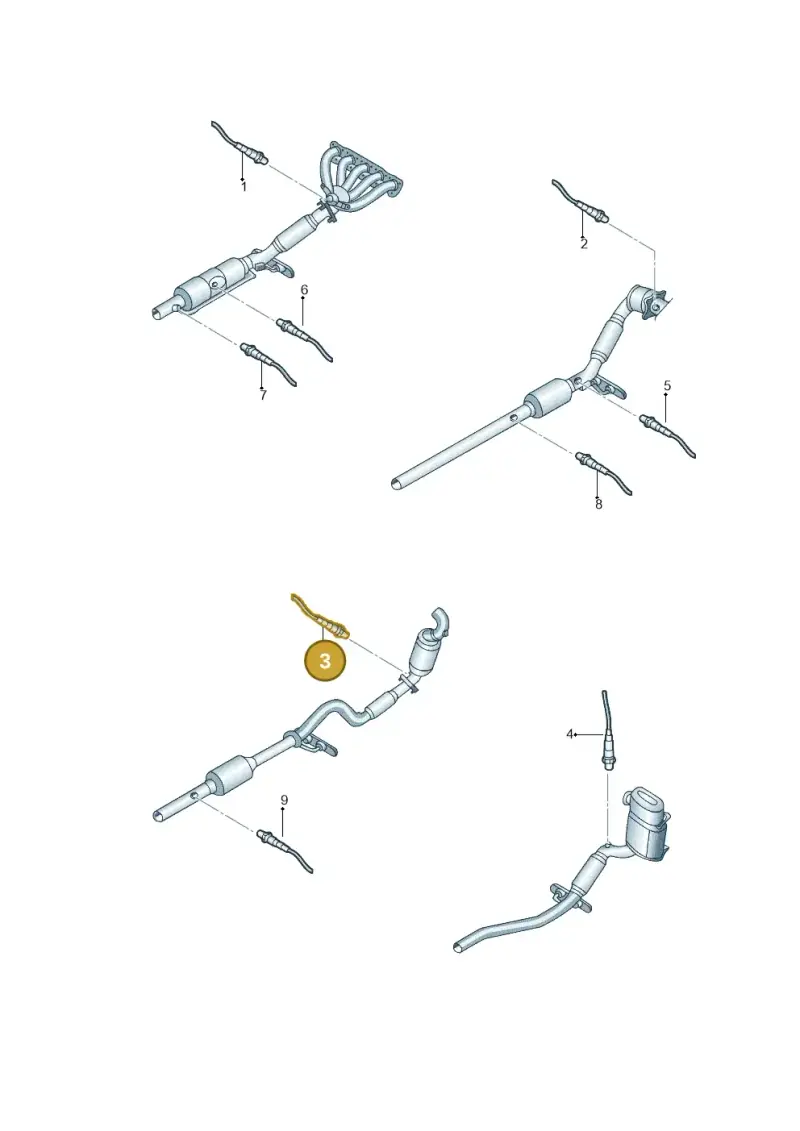 03F906262 — Volkswagen Jetta (2014-2017) diagram 789906100, position 3