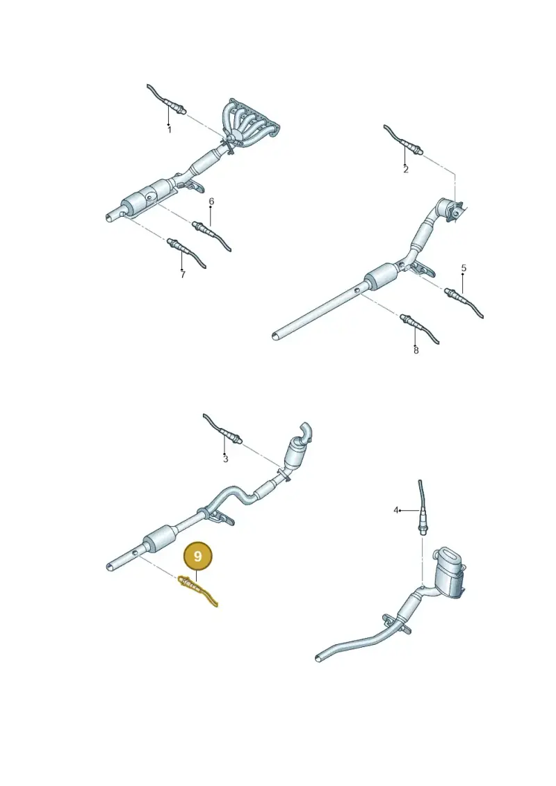 03F906262C — Volkswagen Jetta (2014-2017) diagram 789906100, position 9