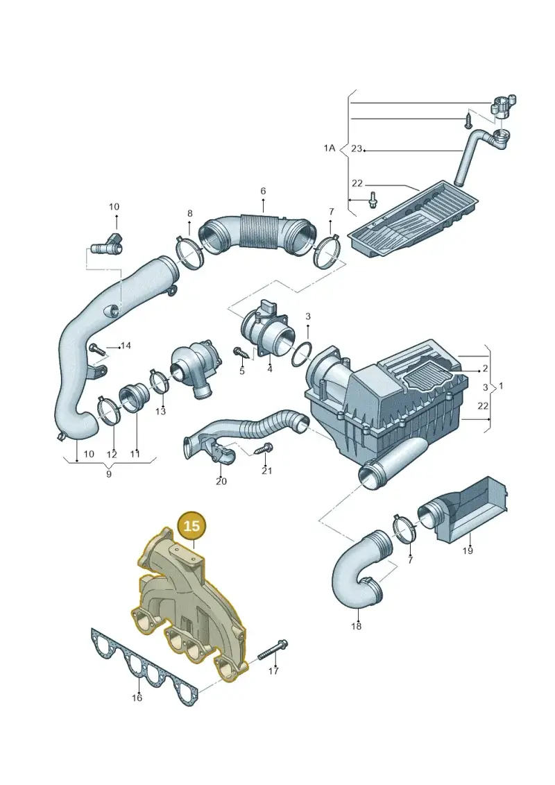 03G129713C — Volkswagen JETTA                  06> (2006-) diagram 420129300, position 15
