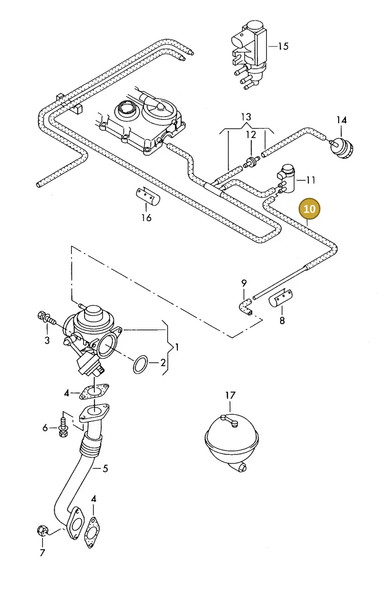 03G131055Q — Volkswagen DIES.-IND.-MOT.1,9>2,0 08> (2007-) diagram 425131200, position 10