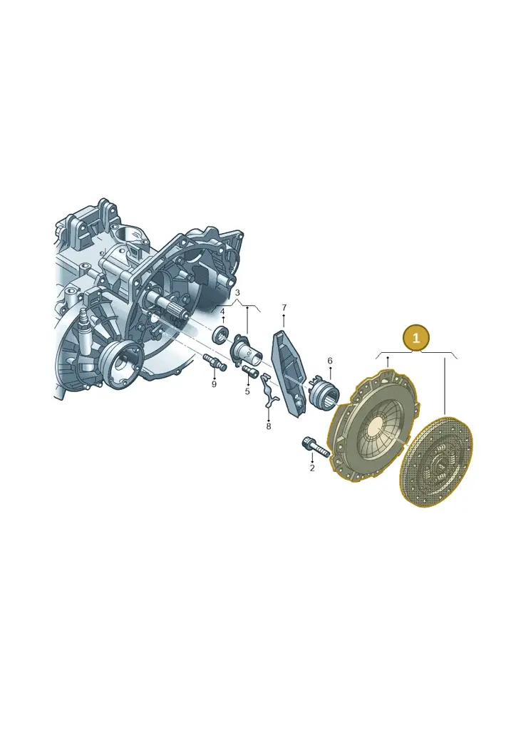 03G141016A — Volkswagen Golf estate (2009-2013) diagram 409141600, position 1