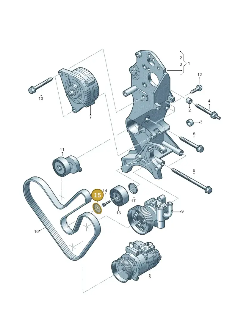 03G145291 — Volkswagen Caravelle (2015-2019) diagram 679903400, position 15