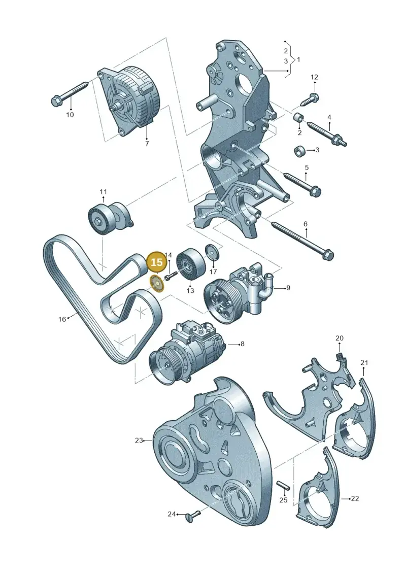 03G145291 — Volkswagen Amarok twin cab (2022-) diagram 749903600, position 15