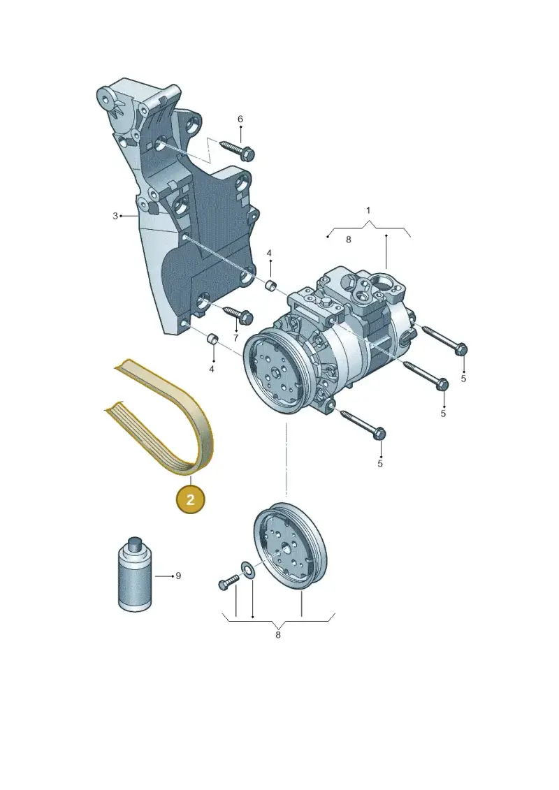 03G903137B — Volkswagen Jetta Vagon            08> (2008-) diagram 409260200, position 2