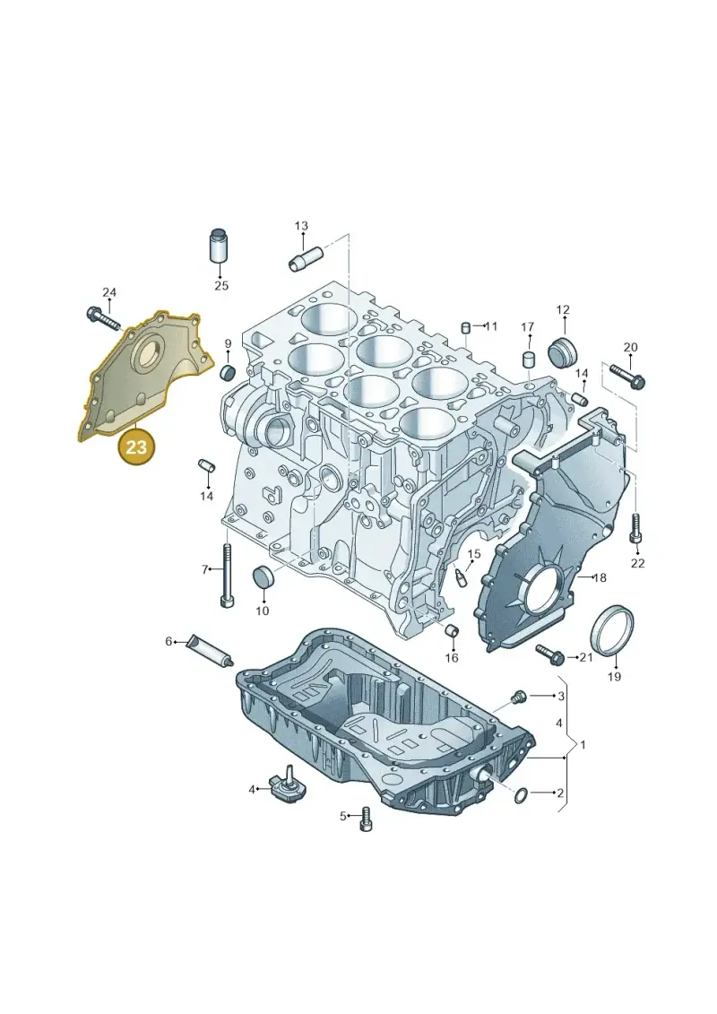 03H103151B — Volkswagen Atlas Cross Sport (2019-2023) diagram 829103300, position 23