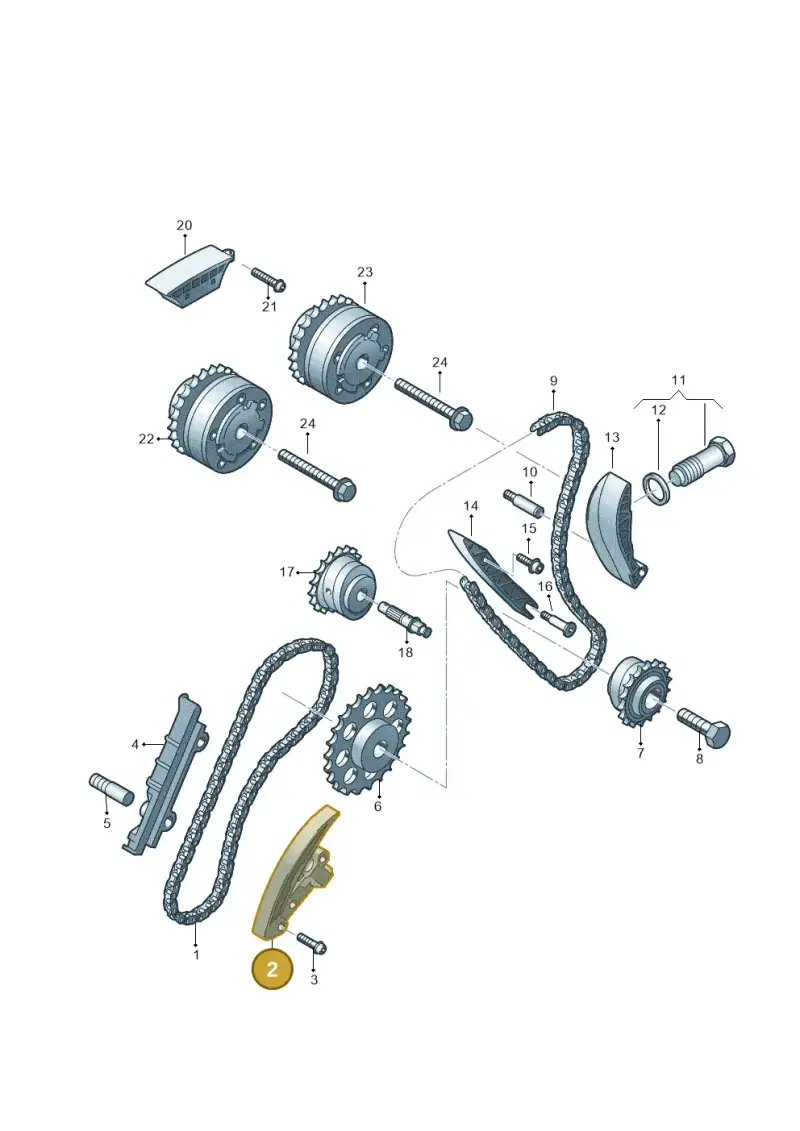 03H109467A — Volkswagen Teramont (2021-2023) diagram 809109900, position 2