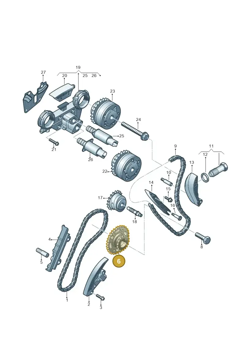 03H109569C — Volkswagen Atlas Cross Sport (2019-2023) diagram 710109600, position 6