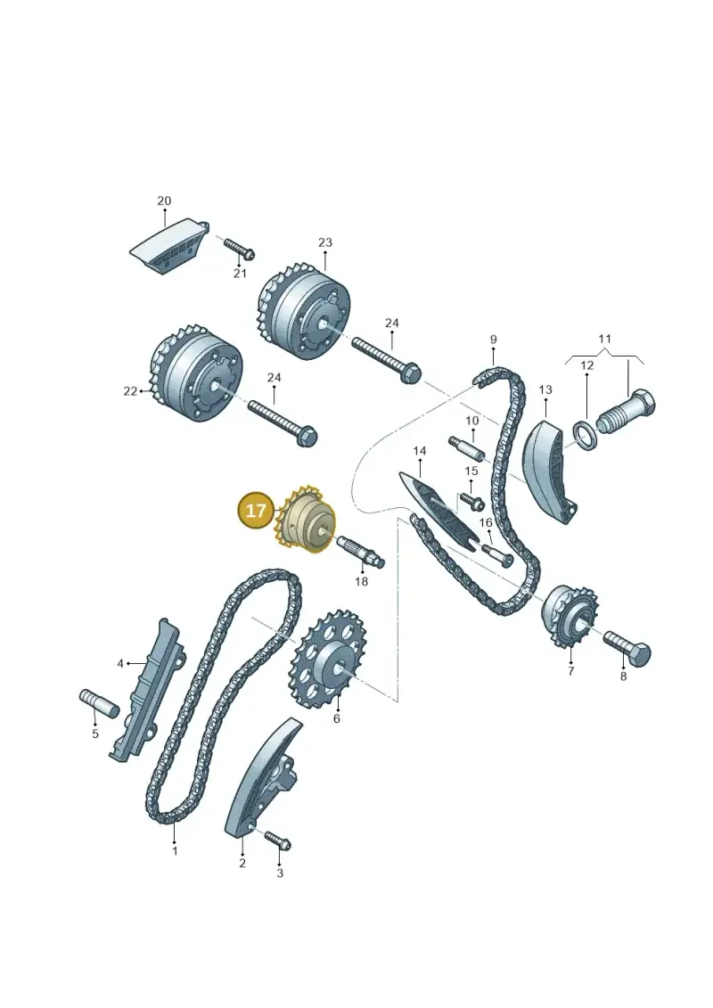 03H109570M — Volkswagen Teramont (2021-2023) diagram 809109900, position 17