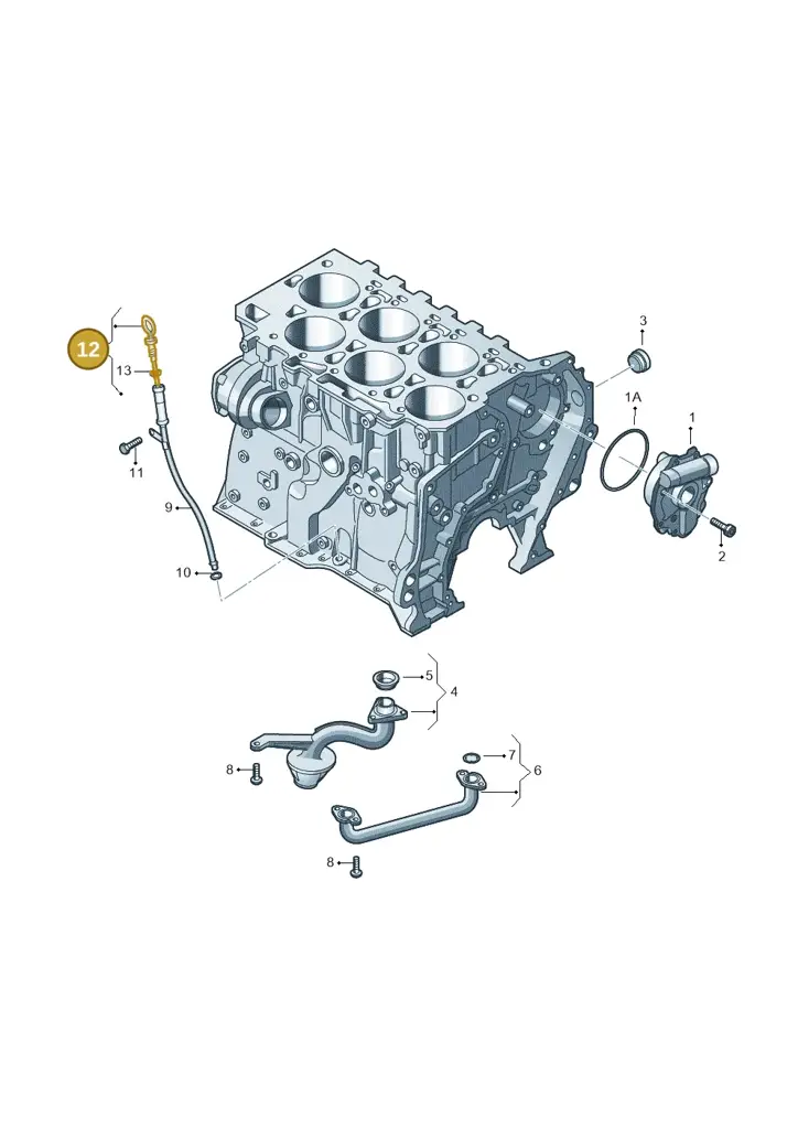 03H115607F — Volkswagen Atlas Cross Sport (2019-2023) diagram 460115400, position 12