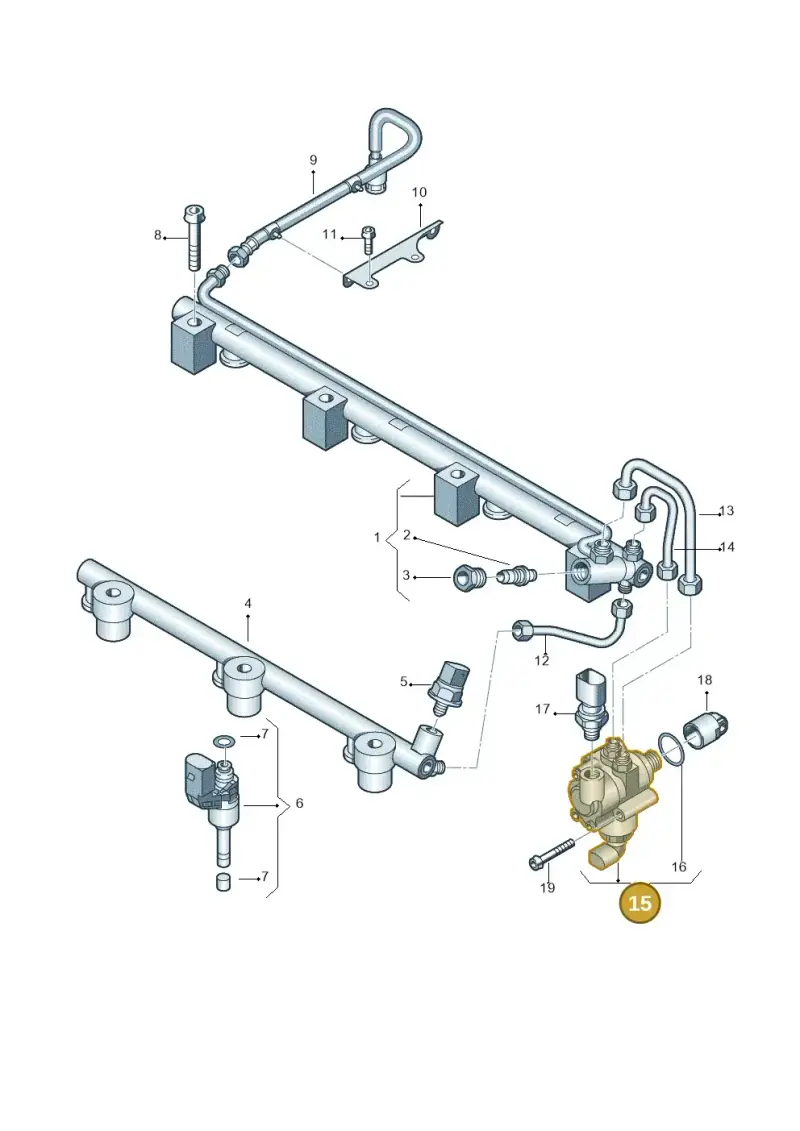 03H127025 — Volkswagen Passat/4Motion (2005-2007) diagram 460133900, position 15