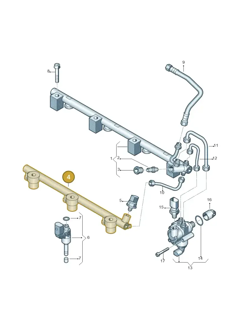03H133317B — Volkswagen Touareg (2005-2006) diagram 478133920, position 4