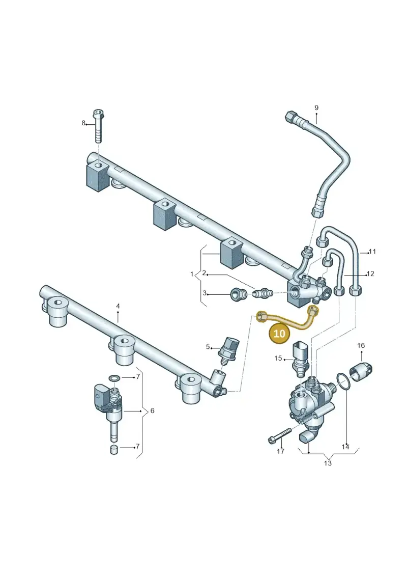 03H133321A — Volkswagen Touareg (2005-2006) diagram 478133920, position 10