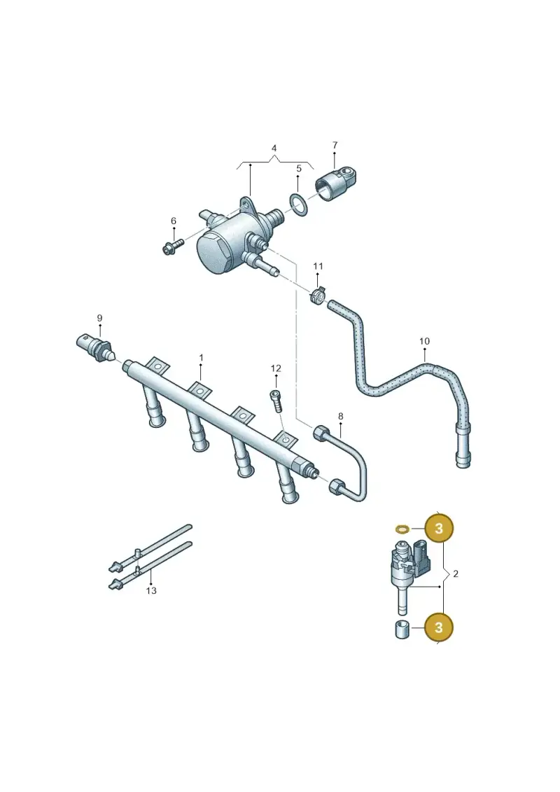 03H198149 — Volkswagen Beetle (2016-2019) diagram 649133500, position 3