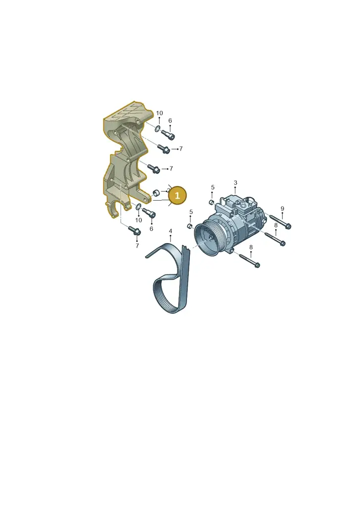 03H260087E — Volkswagen Touareg (2012-2014) diagram 274260000, position 1