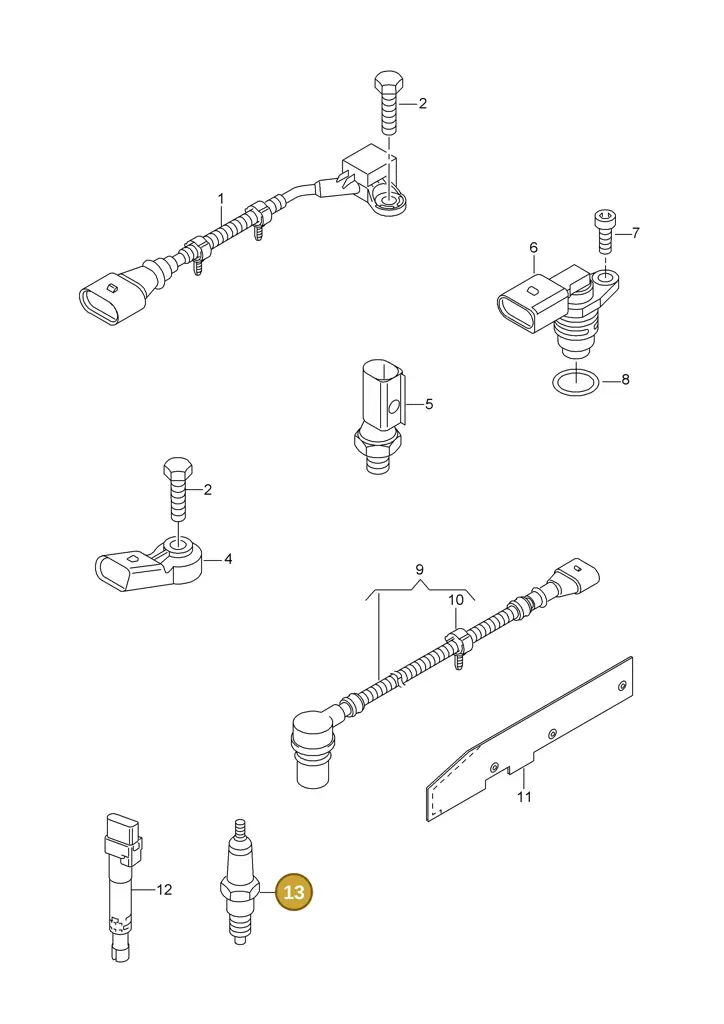 03H905600 — Volkswagen 06A platform diagram 426906050, position 13